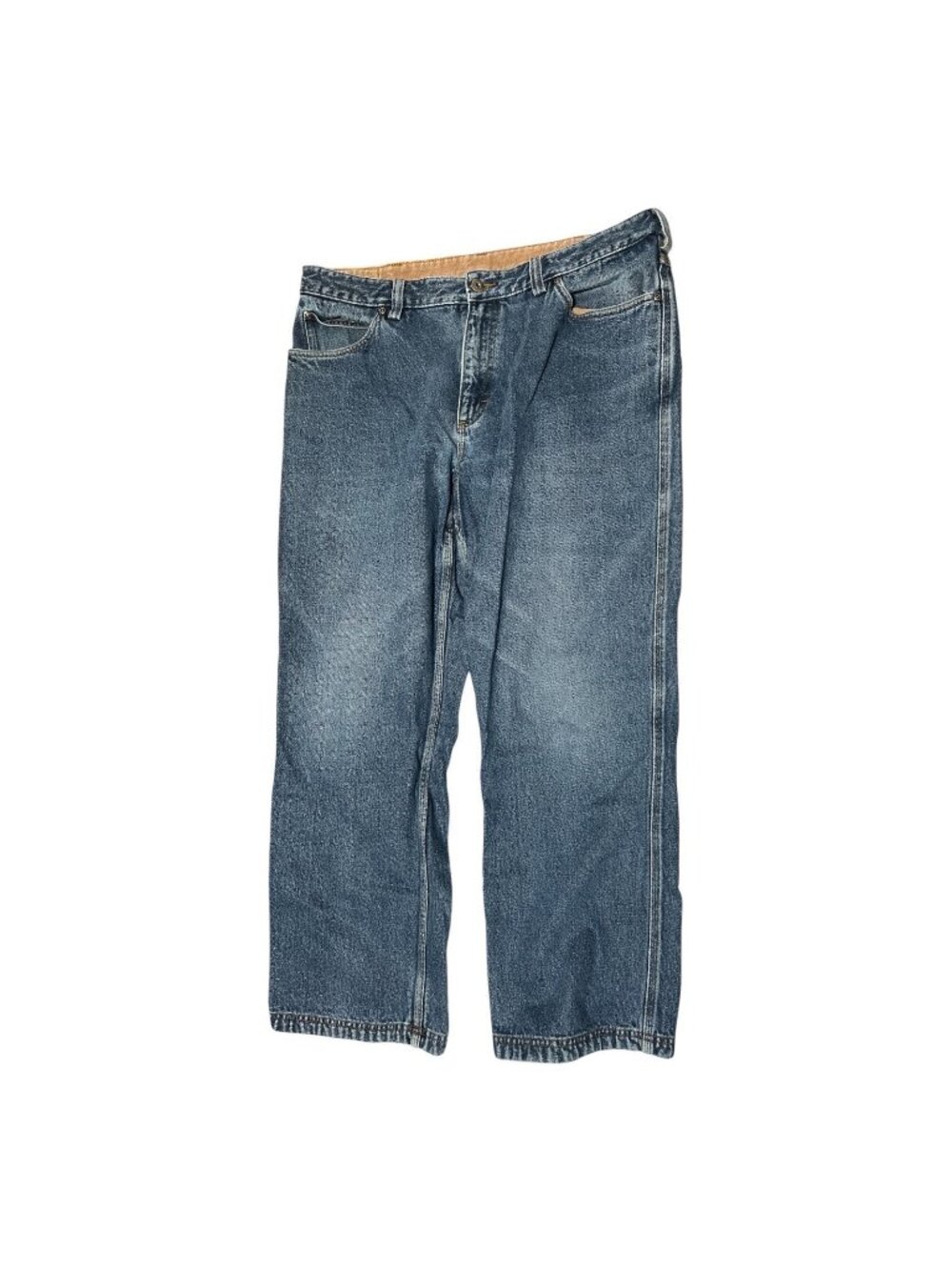 Duluth Trading Mens Blue Jeans 37 x 30 Ballroom Relaxed Flex